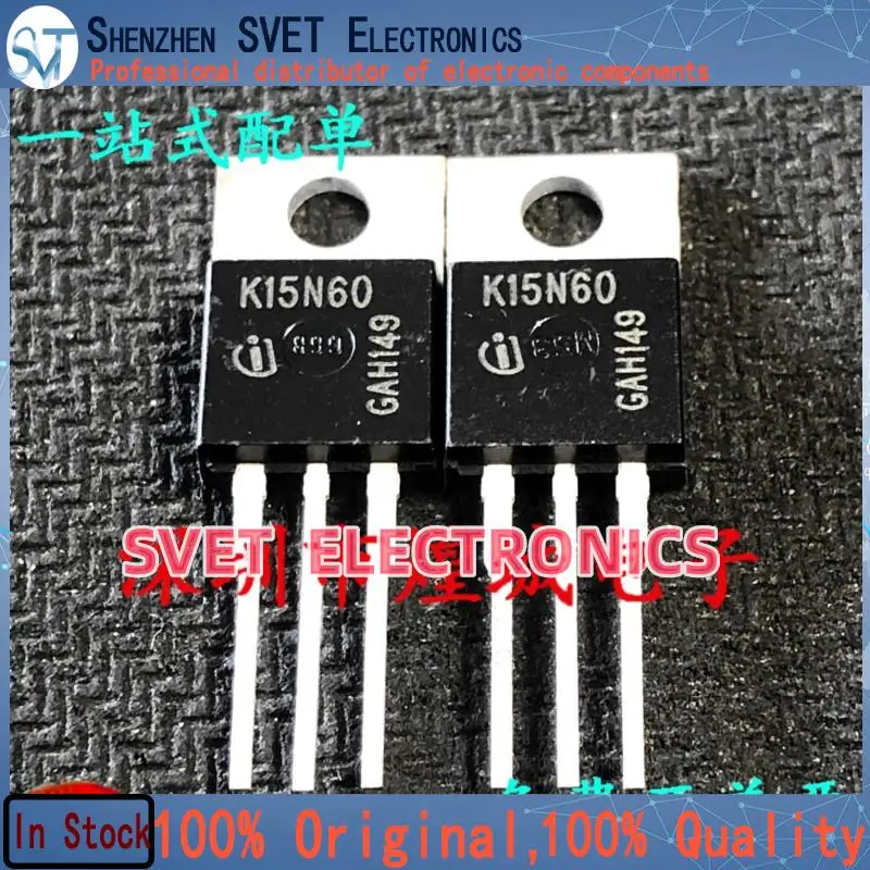 10PCS-50PCS  K15N60 SKP15N60 TO-220 MOS 600V 15A   Original In Stock Fast shipping