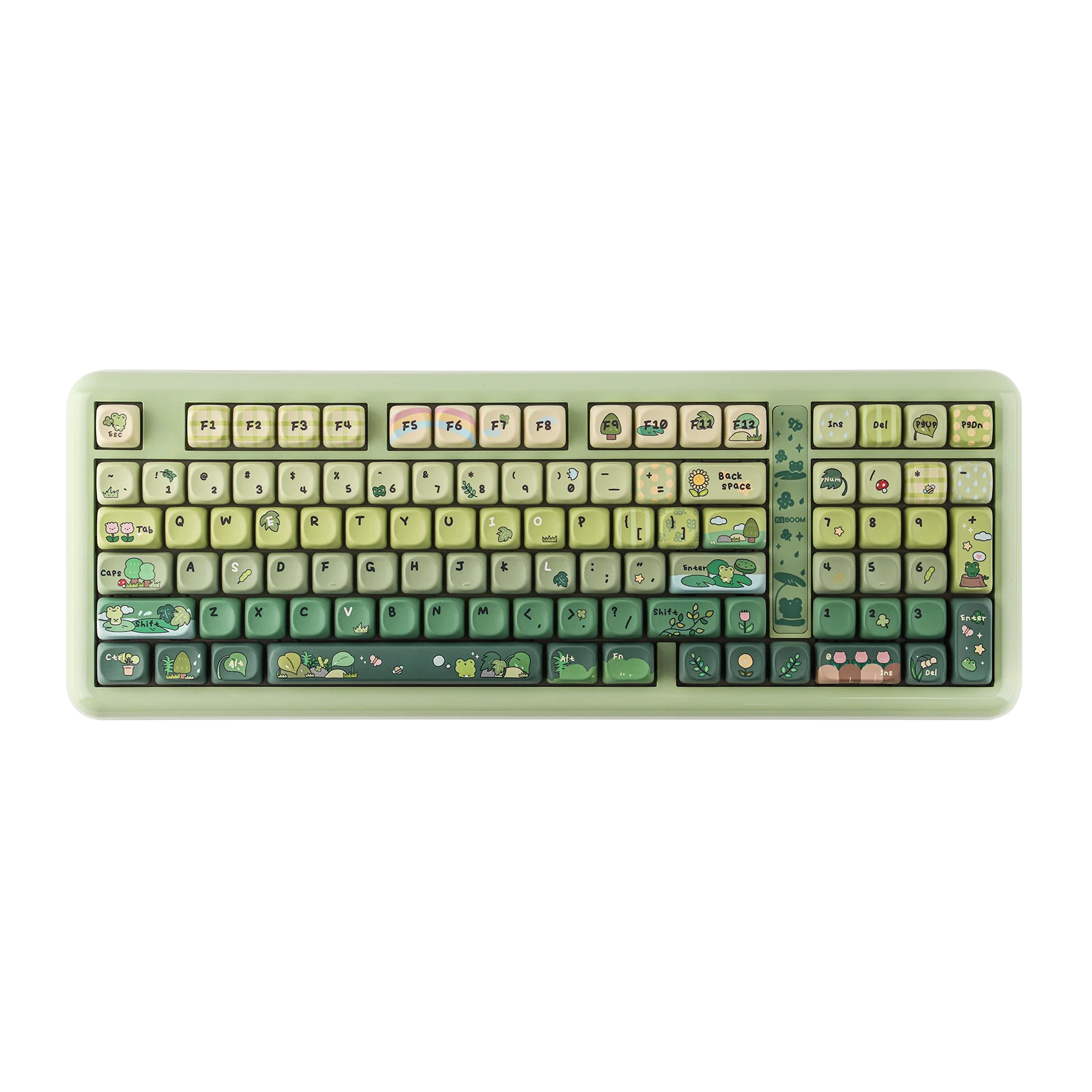 KiiBOOM Phantom98 Lite 96% ANSI US Layout Klawiatura mechaniczna z możliwością wymiany podczas pracy (Hot-Swap), przewodowa/Bluetooth/bezprzewodowa 2.4GHz, podświetlenie RGB, kompatybilna z Win/Mac — zdjęcie produktu 7