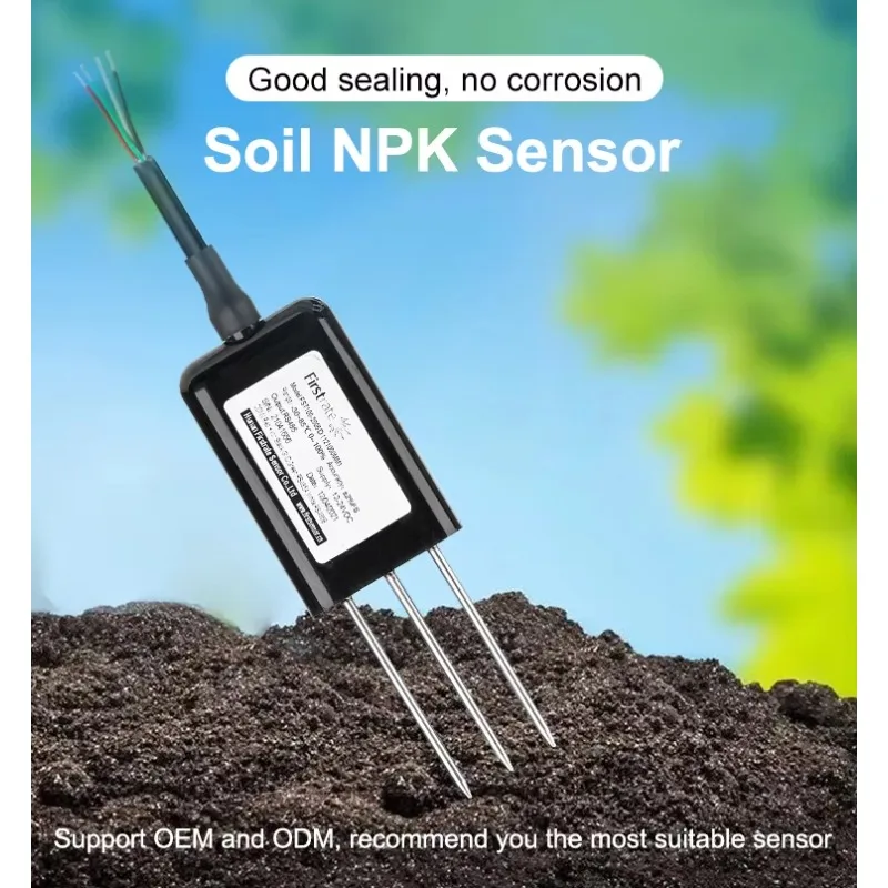 

Agriculture Soil Monitor FST100-2006E RS485 NPK Temp Humidity EC Sensor