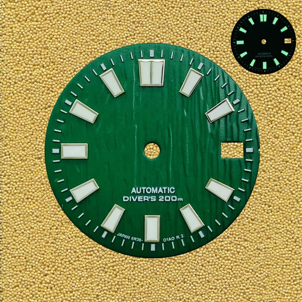 Alta qualidade nh35dial 28.5mm s logotipo dial relógio dial adequado para nh35 nh36 movimento automático relógio modificação acessórios