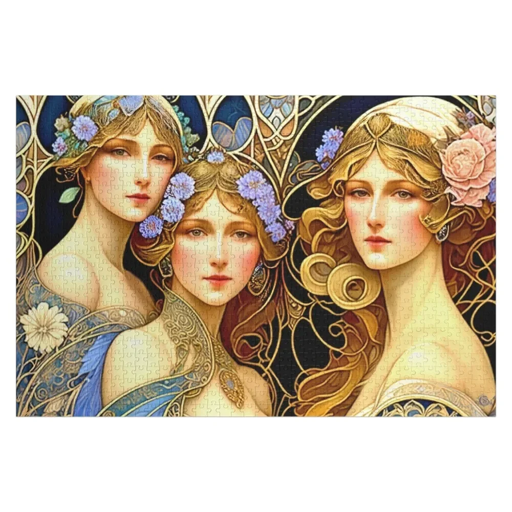 Art Deco Girlfriends - late summer chill Jigsaw Puzzle Personalized Gift Photo Photo Custom Custom Photo Puzzle
