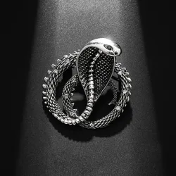 Trend Zodiac Cobra Brooch Glamour Women's Brooch Fashion New Party Jewelry Accessories Gift Wholesale