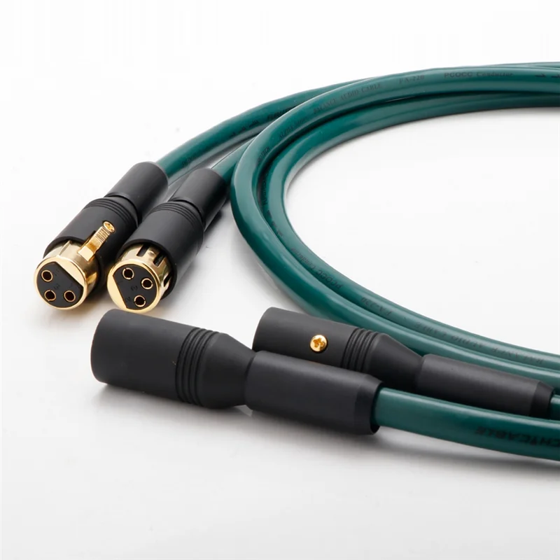 

ABSQ-FA-220 HIFI Audio Monocrystalline Copper Audiophile XLR Balanced Signal Cable Stereo Connection Cable 1.5M