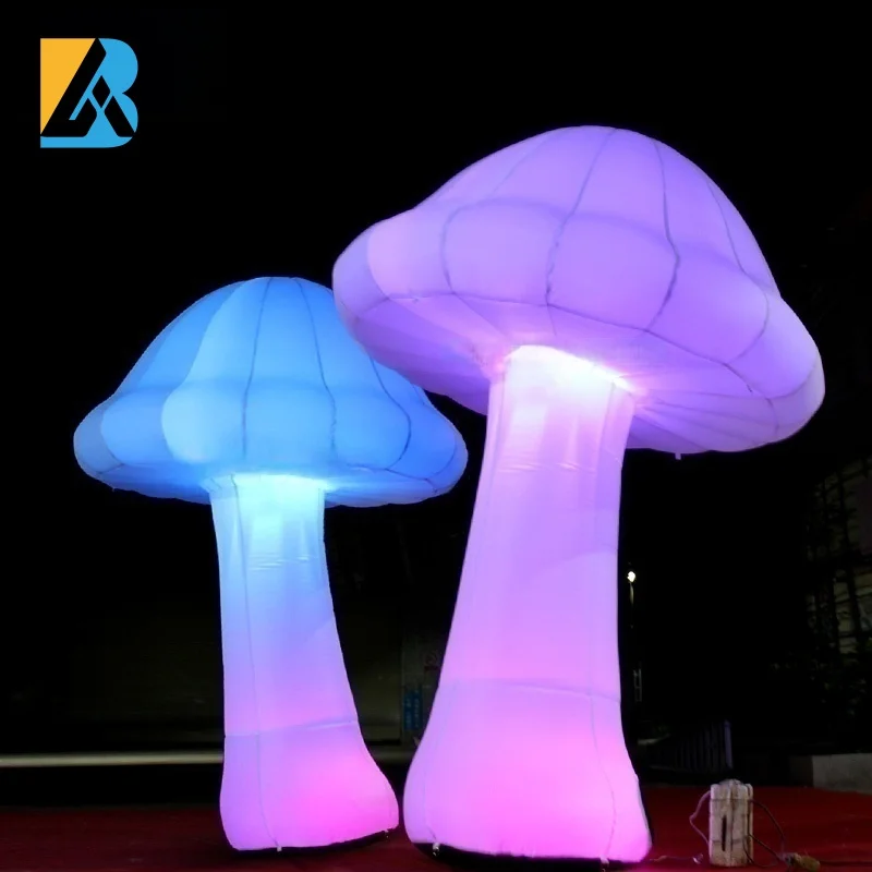 

Bespoke Illuminated Giant Inflatable Mushroom for Birthday Entrance Decoration Toys