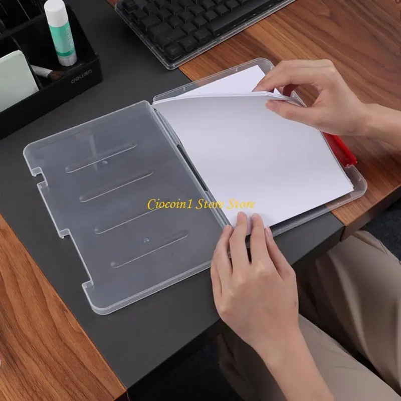 A3PC Fashionable File Box Office Supply Document Paper Protector PP Collections