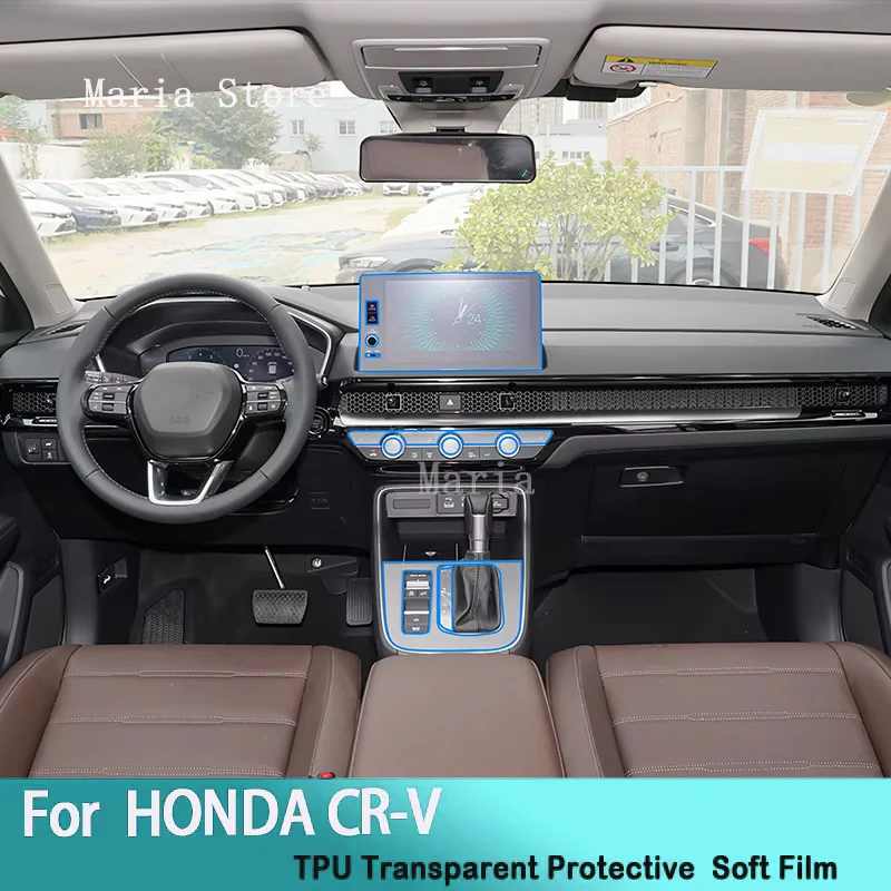 

For HONDA CR-V (2022-2023) Car Interior Center Console Transparent TPU Protective Film Anti-scratch Repair Car Sticker