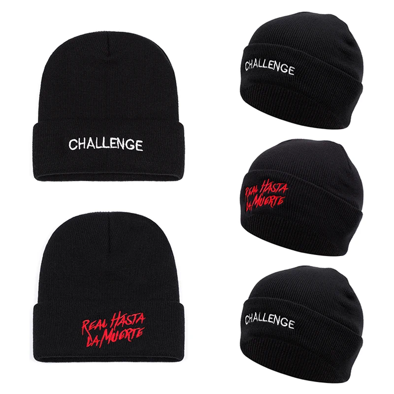 2025 جديد عصري الإبداعية محبوك قبعة التحدي الحقيقي المطرزة قبعة فول في الهواء الطلق الترفيه بلا حدود قبعة يندبروف قبعة تدفئة