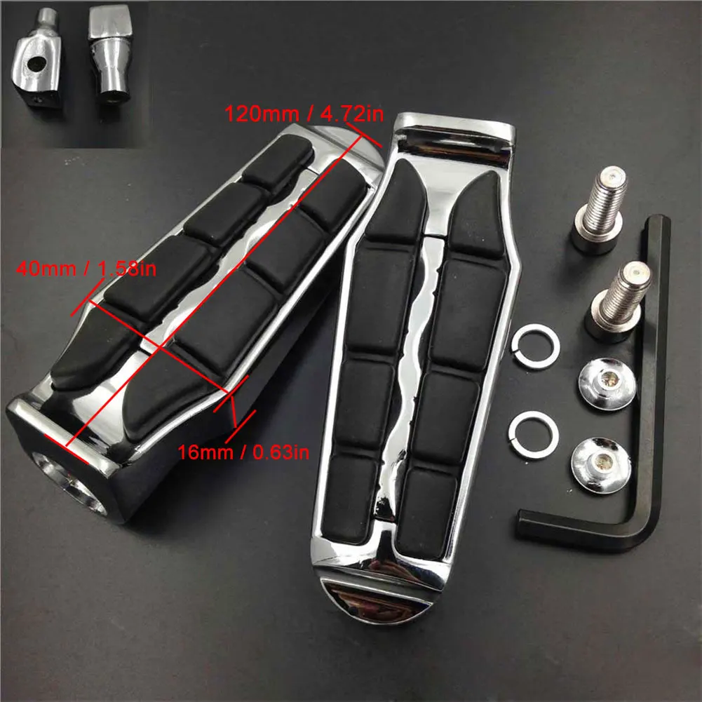 Front Rider Tombstone Foot Peg For Kawasaki 2000-2012 Ninja 250R / 2013-2015 Ninja 300 600 footpeg Rest pedal Rubber Motorcycle