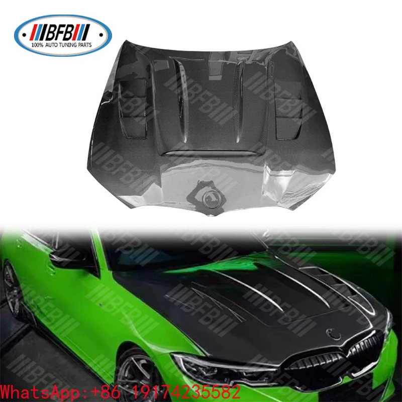 

For BMW G20 G28 2020Up Front Hood Real Carbon Fiber Engine Bonnet Cover with New Condition