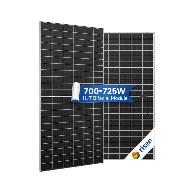 700W Bifacial PV Module HJT Hyper-ion Solar Panel High Efficiency Hyper-Link Interconnection RSM132-8-675-700BHDG