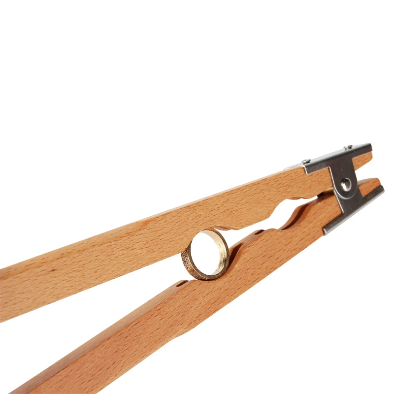 Jeweler's Ring Holder Ring Polishing Grinding Holding Tools Wooden Ring Clamps Jewelry Making Ring Plier