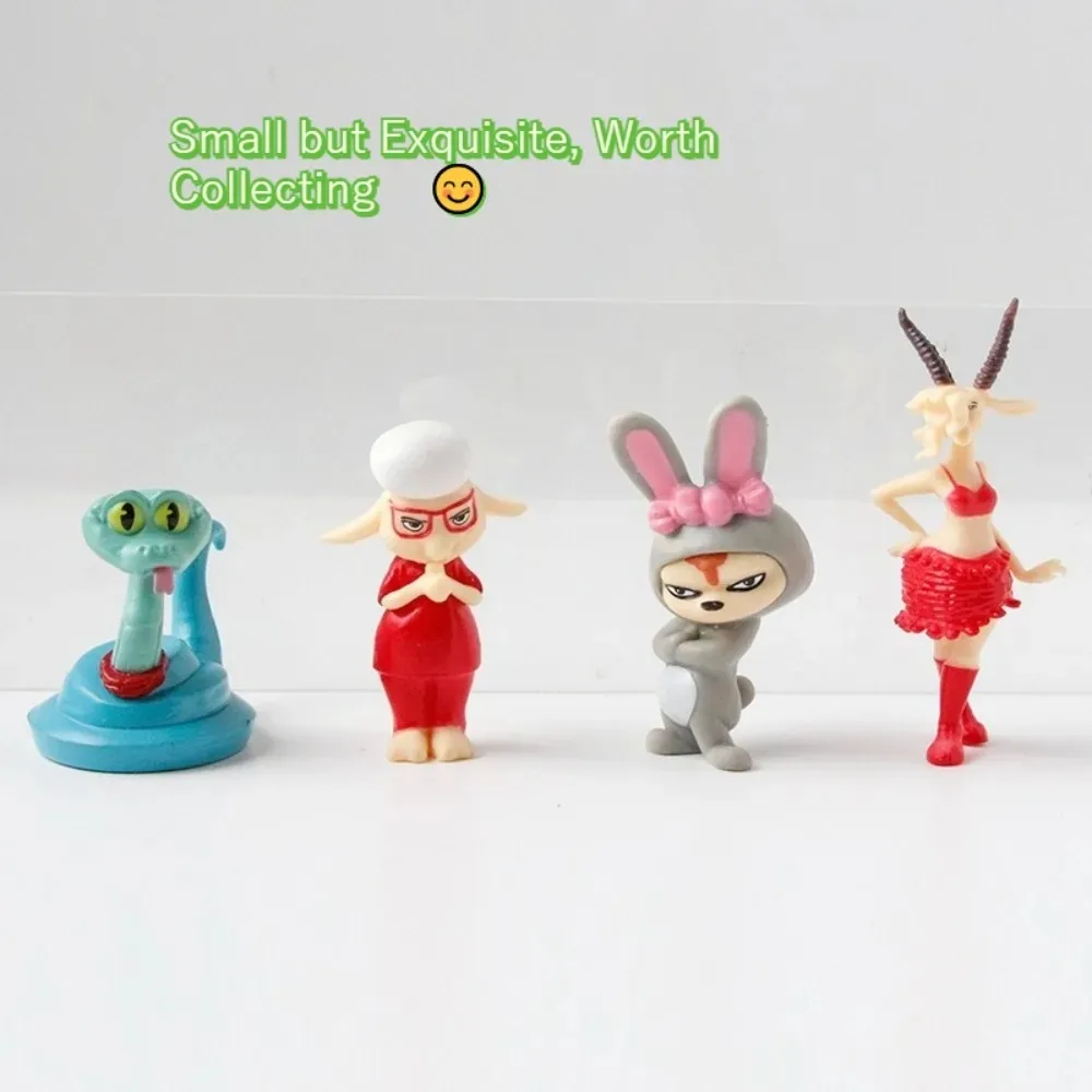 12개/세트 주토피아 2 액션 피규어 장난감 주디 래빗 닉 폭스 시리즈 애니메이션 피규어 팬들을 위한 크리스마스 선물