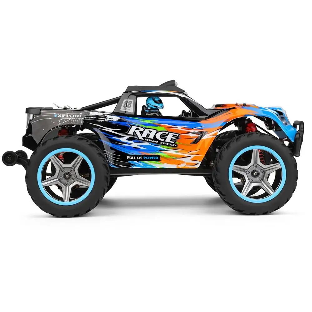 Wltoys 104019 1:10 2.4G 55 KM/H High Speed Racing RC Car 4WD duży stop elektryczny pilot Crawler samochodzik zabawka dla dorosłych chłopiec