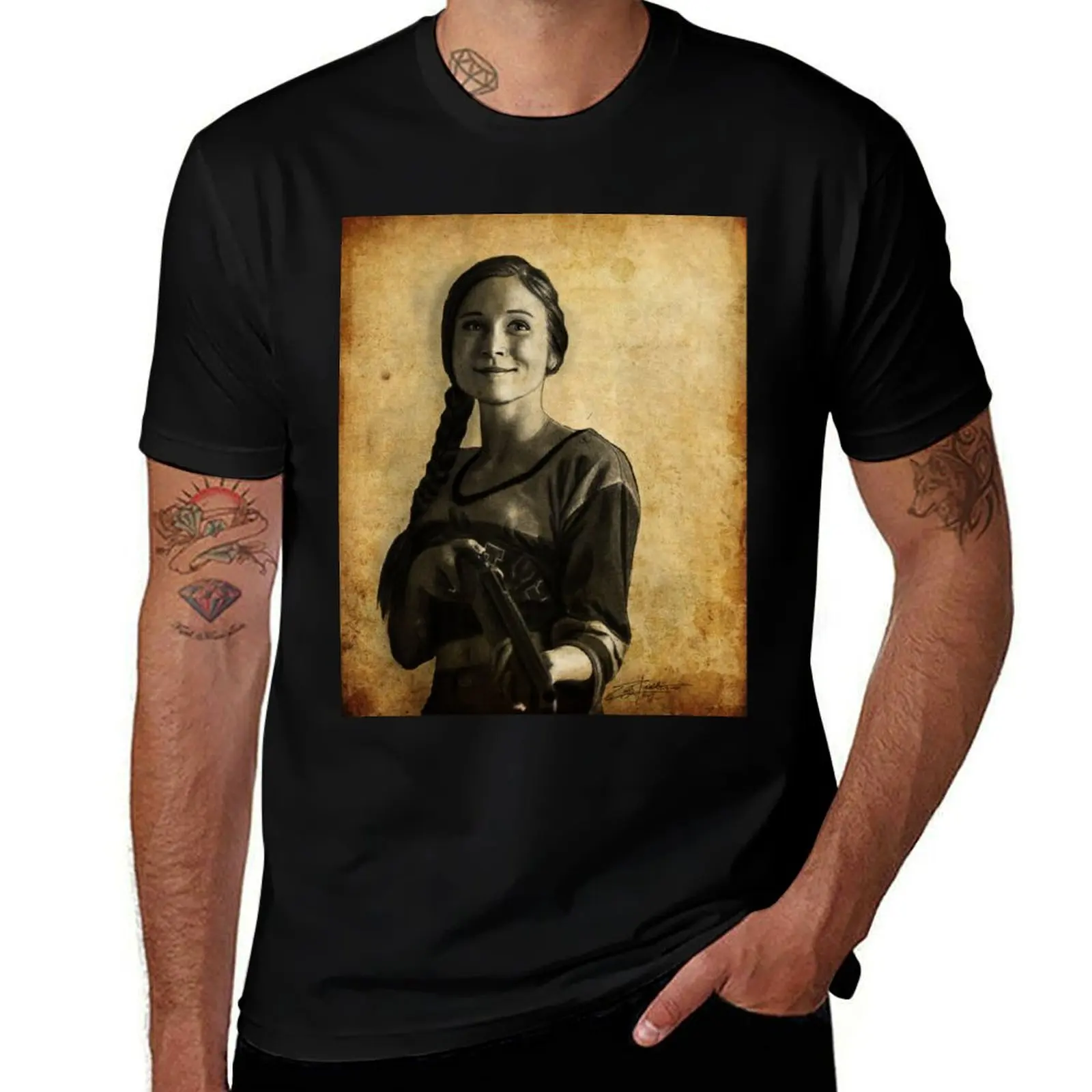 Waverly Earp T-Shirt Large Size Basic Casual T-Shirt
