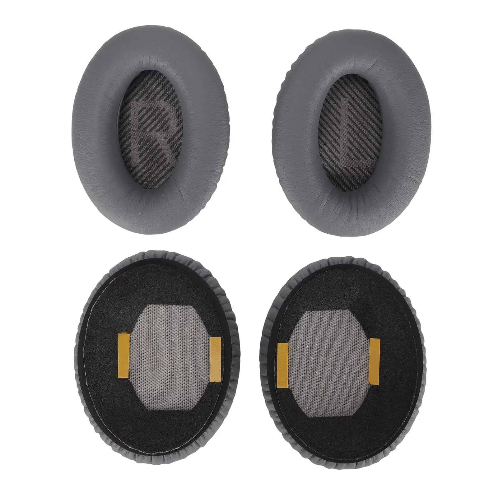 Ear Pads Replacement for QC35 II - Dark Grey, Protein Leather, Noise Isolation
