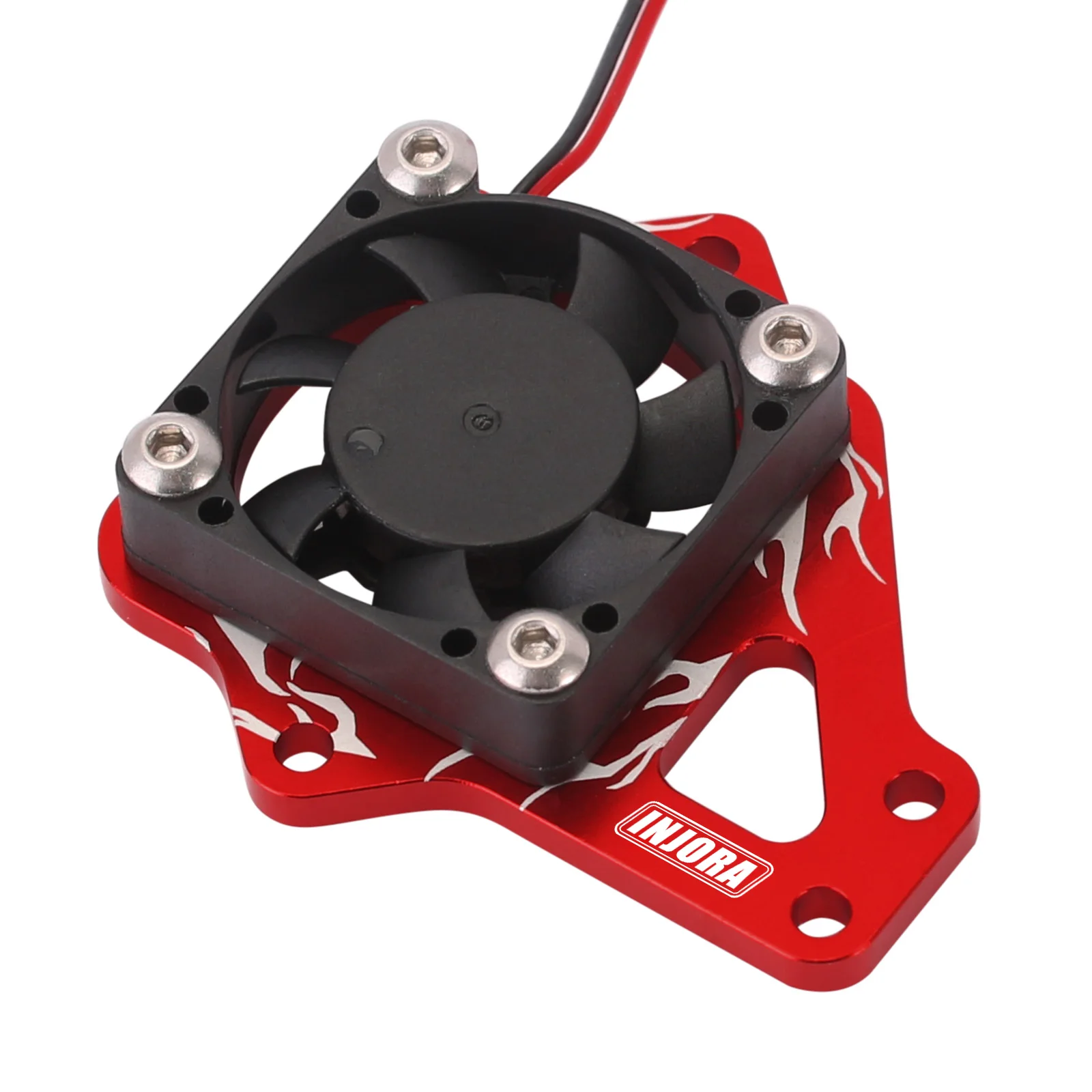 INJORA ESC Easy Start Trigger Power Switch with Cooling Fan for 1/10 RC Crawler TRX4 Upgrade