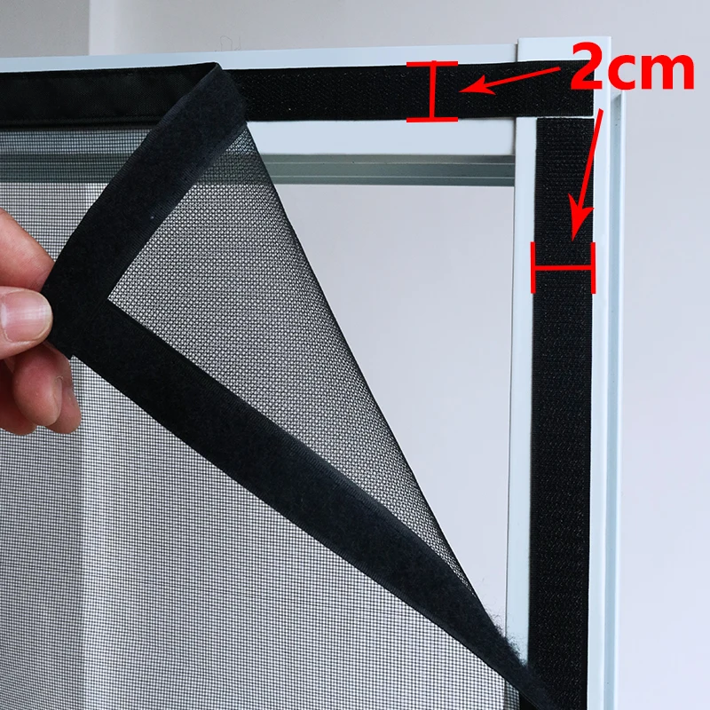 Black Window Mosquito Net Summer Screen Supports Customized Sizes is Detachable and Can washable Prevent Mosquitoes and Insects