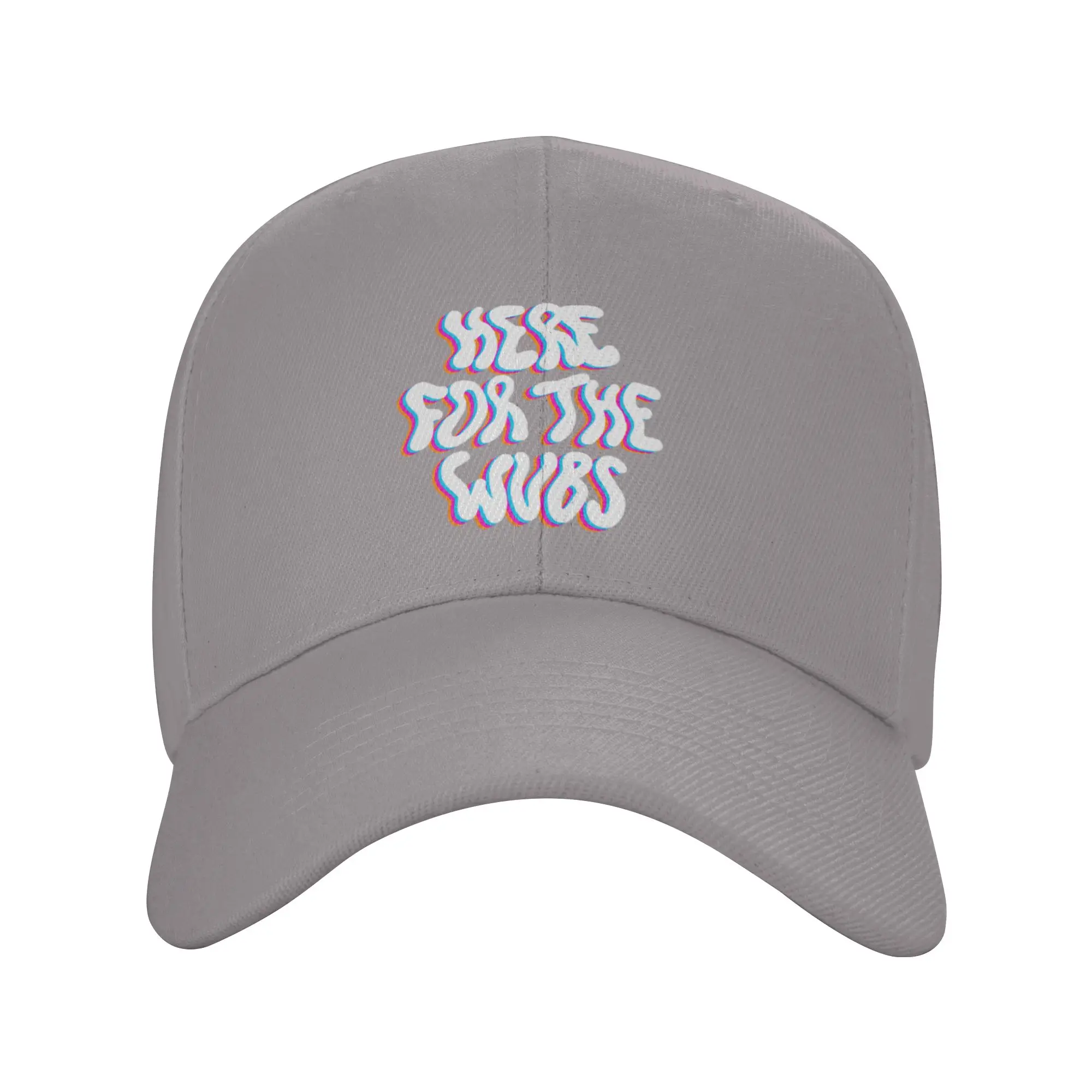 Here For the Wubs - EDM  House  Dubstep  Rave Quote Trendy Baseball Cap Fishing Mesh Back Trucker Cap
