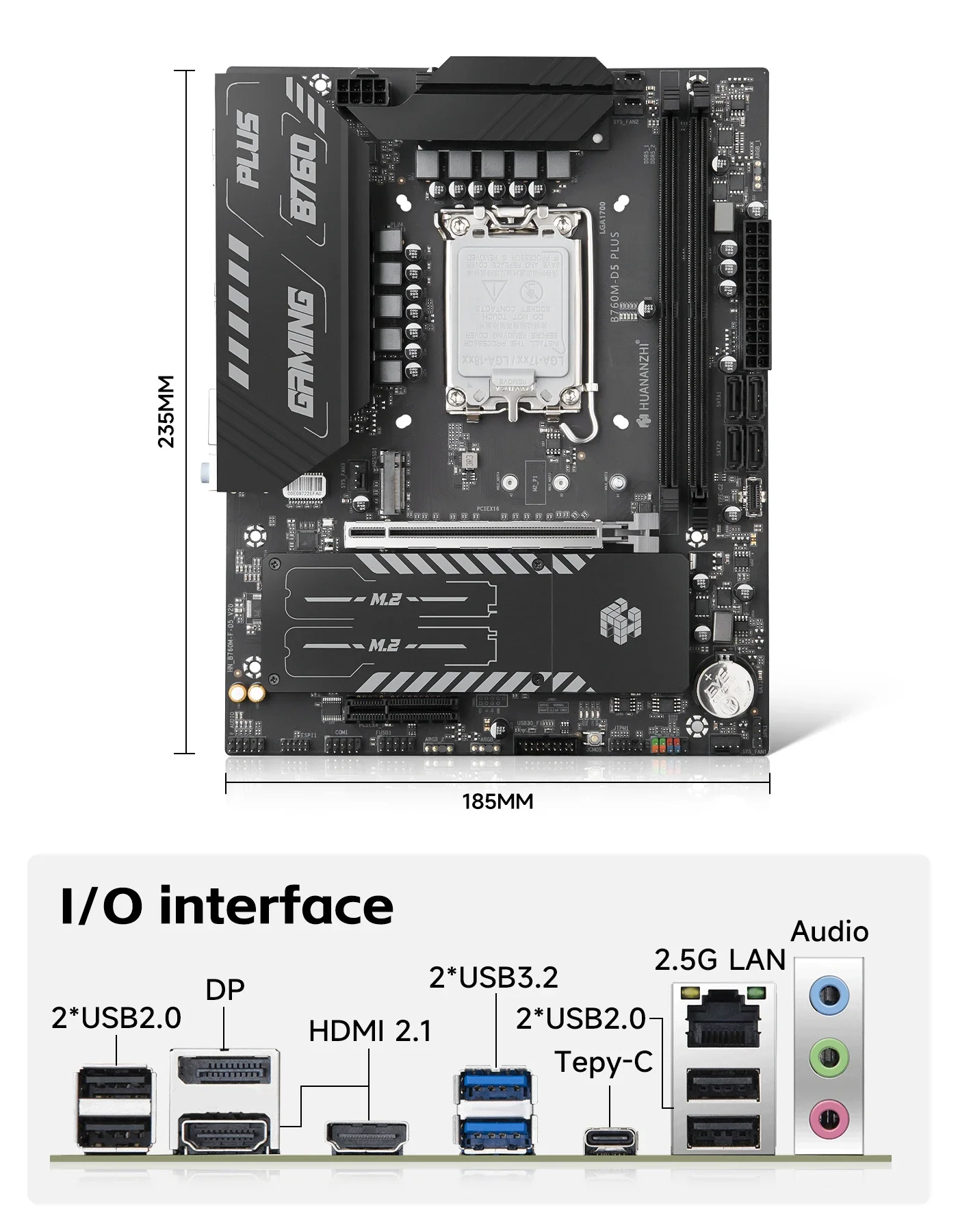 HUANANZHI B760M-D5 PLUS Mother - огляд і ціна Intel Cpu Core I9