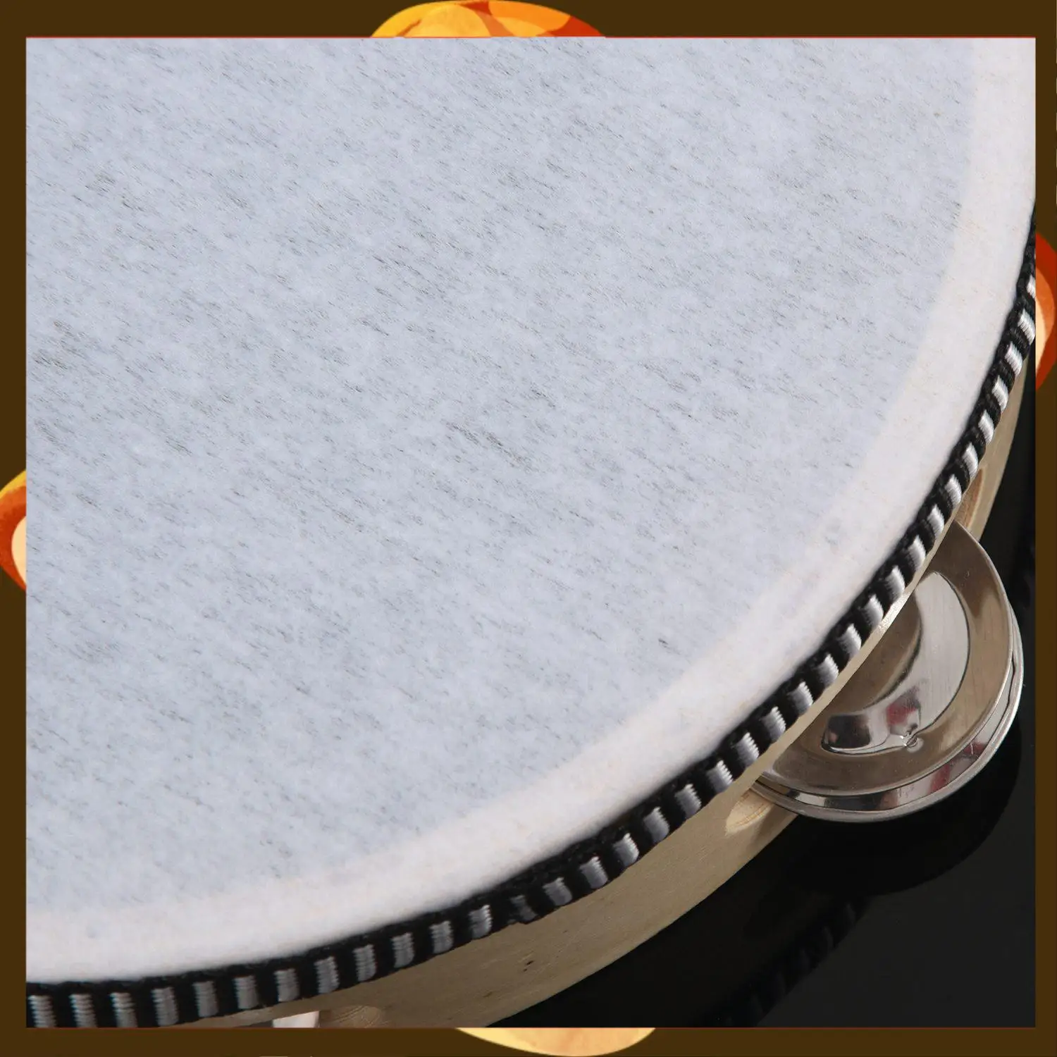 

2PCS 8 Inch Musical Tambourine Tambourine Drum Round Percussion Gift For KTV Party-T34C