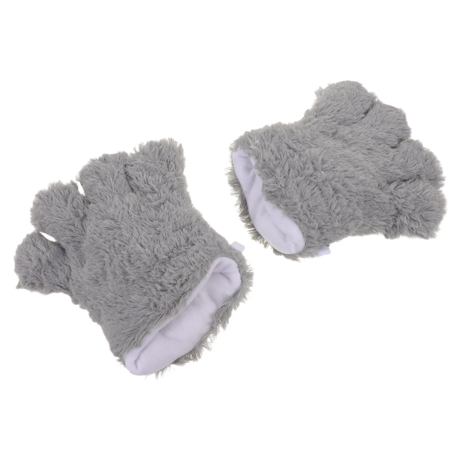 Guantes con forma de pata de gato para mujer, manoplas suaves y cálidas con forma de animal, Cosplay de Halloween, guantes con garra de gatito, accesorios de Cosplay con pata de gato, 2 uds.