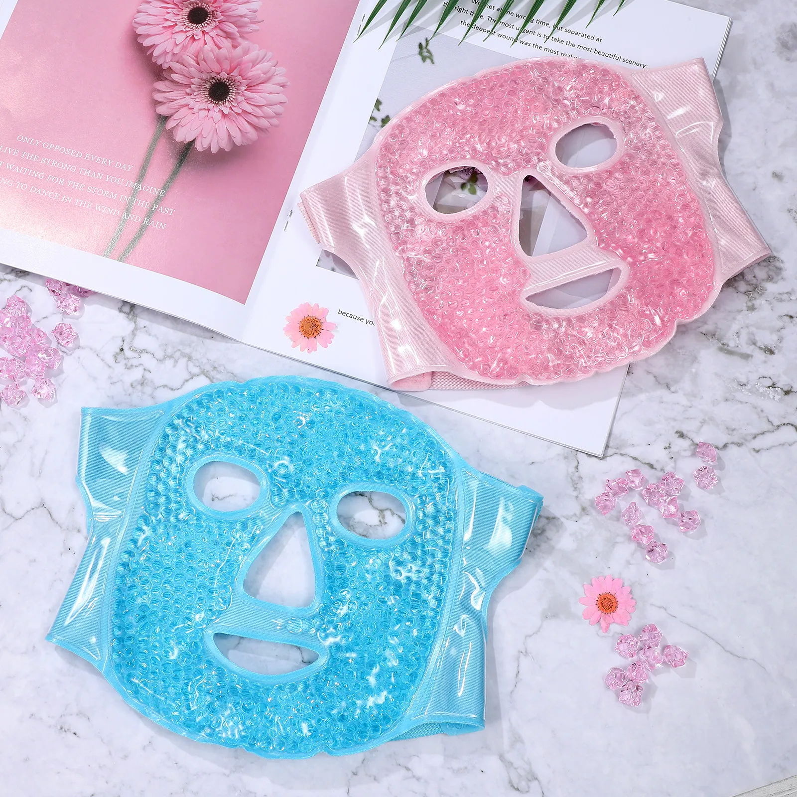 

2Pcs Cold Hot Compress Eye Massage Mask PVC Gel Cooling Face Pack Relieve Eyes Dry Eyes Stress Improve Sleep Quality