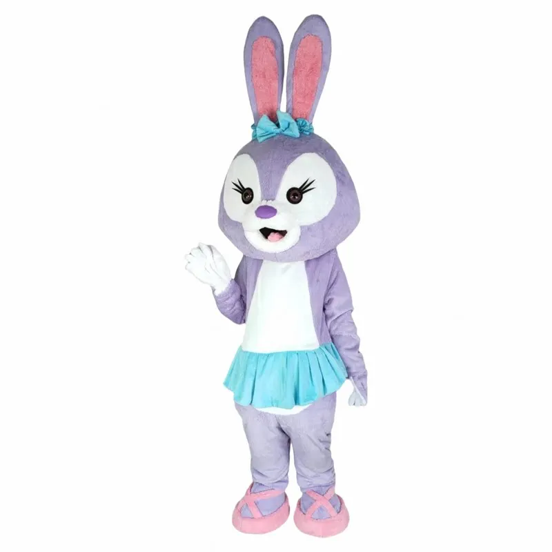

Potdemiel Disney Purple Gray StellaLou Mascot Costume Walkable Plush Outfits for Halloween Christmas Fancy Party Events