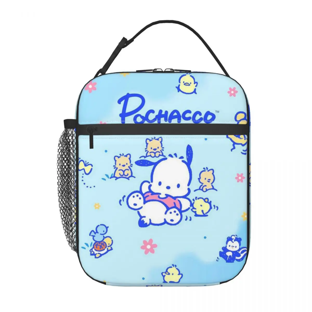 

Custom Cartoons Pochacco Lunch Bag for Women Thermal Cooler Insulated Lunch Box Office Work School Waterproof Tote Bags