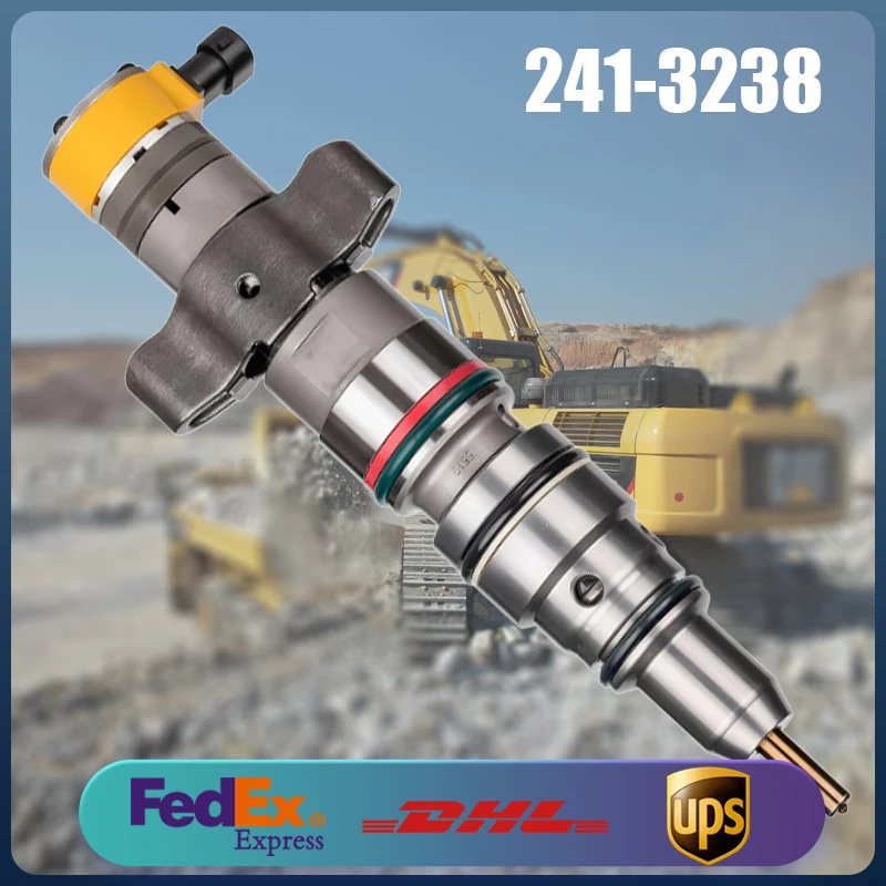 

241-3238 Common Rail Injector 2413238 for Caterpillar CAT C7 Engine E336GC Excavator Diesel Engine Parts