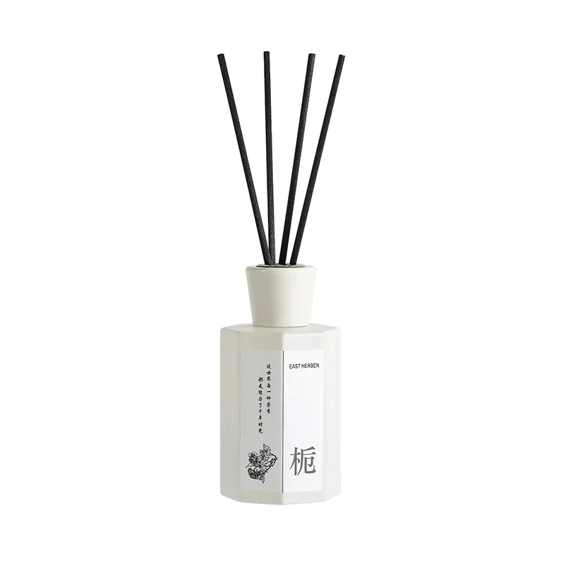 200ml New White Bottle National Style Reed Diffuser Fireless Aromatherapy Long Lasting Fresh Scent Household Indoor Decor Orname