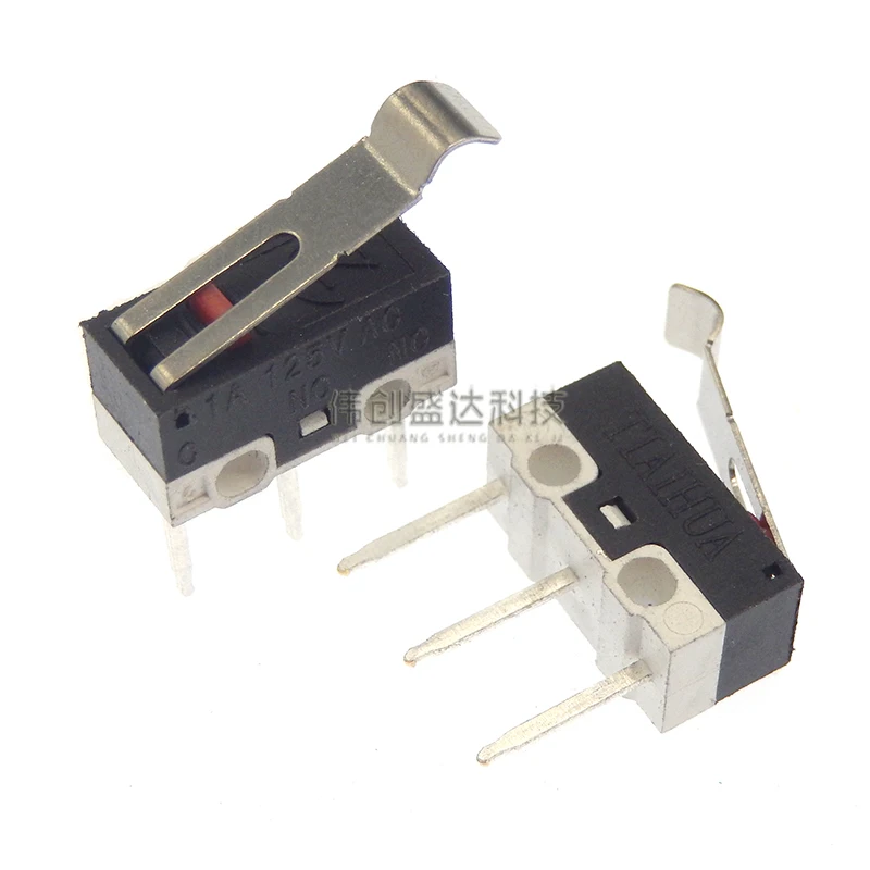 5PCS Micro Limit Switch Momentary Push Button Switch 1A 125V AC Mouse Switch 3Pins Long Handle Roller Lever Arm SPDT 12* 6 *6mm