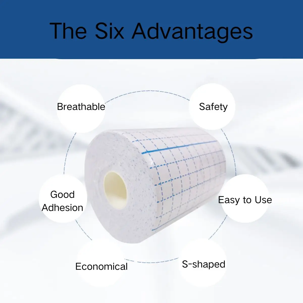5m Breathable Patch Reinforced Waterproof Patch Comfortable and Soft Mesh Paper Design Suitable for SwimmingWound Protection