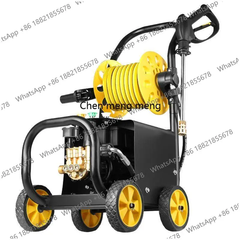220V Household High-Pressure Car Washer with Supercharged Powerful Cleaning Power High-Pressure Water Gun