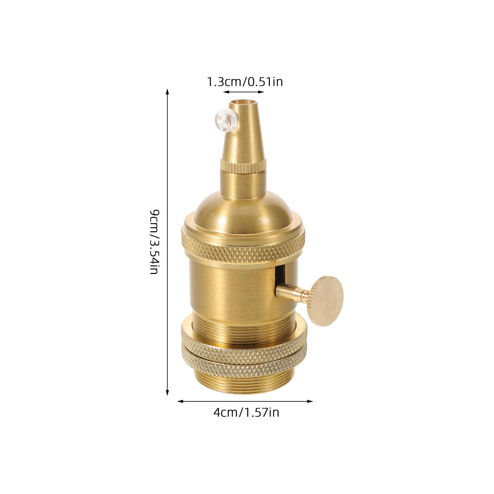Vintage Lamp Socket Bronze E27 Base Screw Thread Decorative Light Bulb Holder for Pendant Lamp Fixture Parts Repair