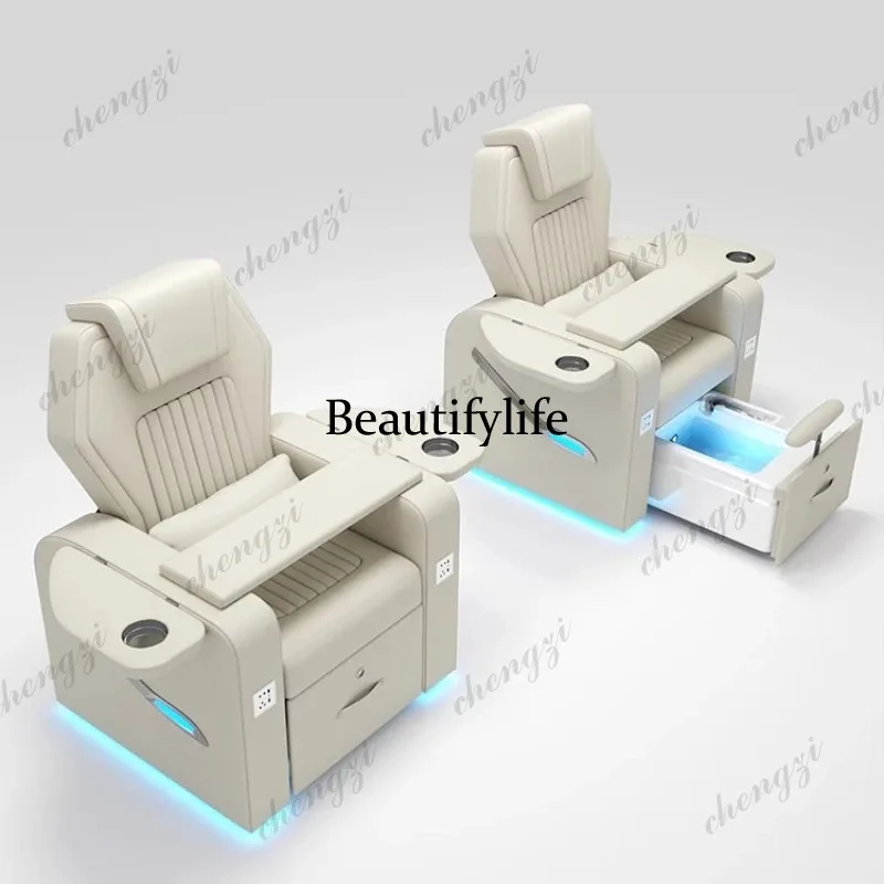 K182 Luxury Intelligent Manicure Table Multi-functional Sofa Nail Art Beauty Manicure Table Comfort Foot Bath Furniture