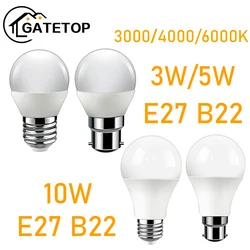 3W 5W 10W 6pcs/lot LED Bulb  DC/AC 12V-48V E27 B22 Lamps Bombilla For Solar Led Light Bulbs 12 Volts Low Voltages Lamp Lighting