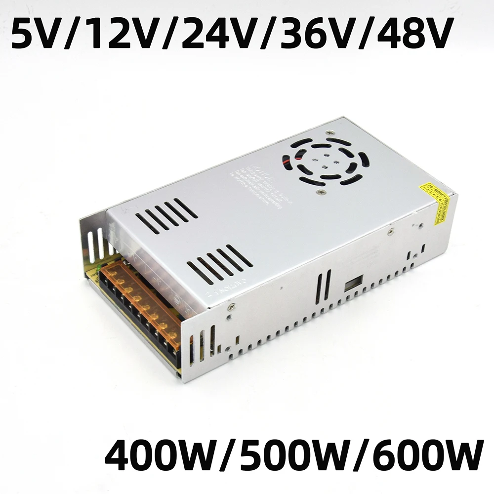 400 ワット 500 ワット 600 ワットスイッチング電源光トランス AC 110 V 220 V に DC 5 V 12 V 24 V 36 V 48 V 電源ソースアダプタ Le