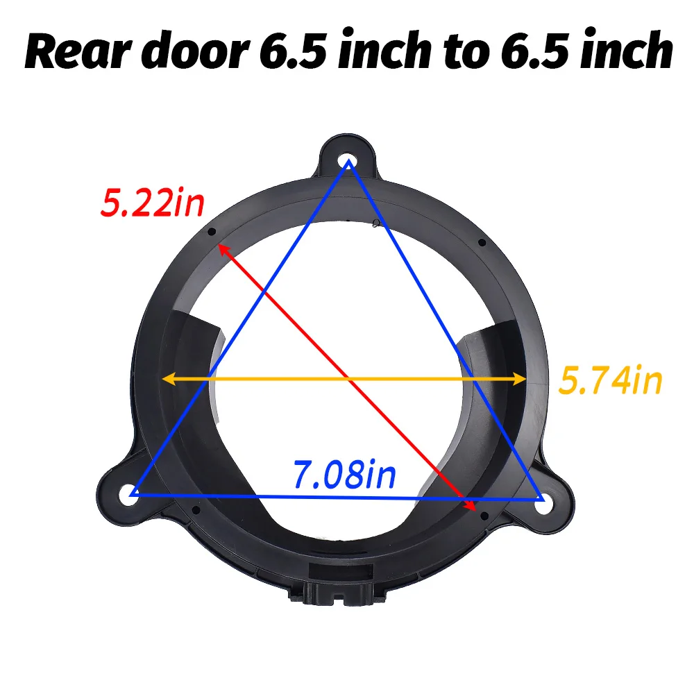 2pcs Audio Modification 6.5 Speaker Pad Washer Treble Bracket Adapter Mount for Mazda Atez Ankesaila CX-4 CX-5 CX7 Accessories