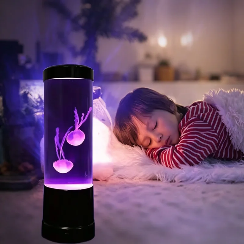 

Jellyfish Lamp LED Remote Control Color Changing Aquarium Light with 8 Colors Home Decoration Night Light Pet Supplies
