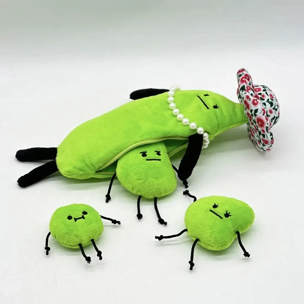 

Green Edamame Family Plush Cartoon Anime Stuffed Figure Plushie Toy Kids Birthday Christmas Gifts Fashion Toy Club Anime Plush