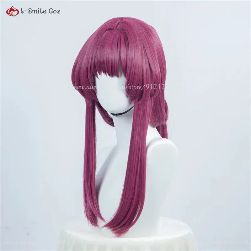 Парик Candy 2025HSR, 43 см, розово-фиолетовые парики с хвостиком, кафка, аксессуар для косплея, аниме, термостойкие синтетические волосы