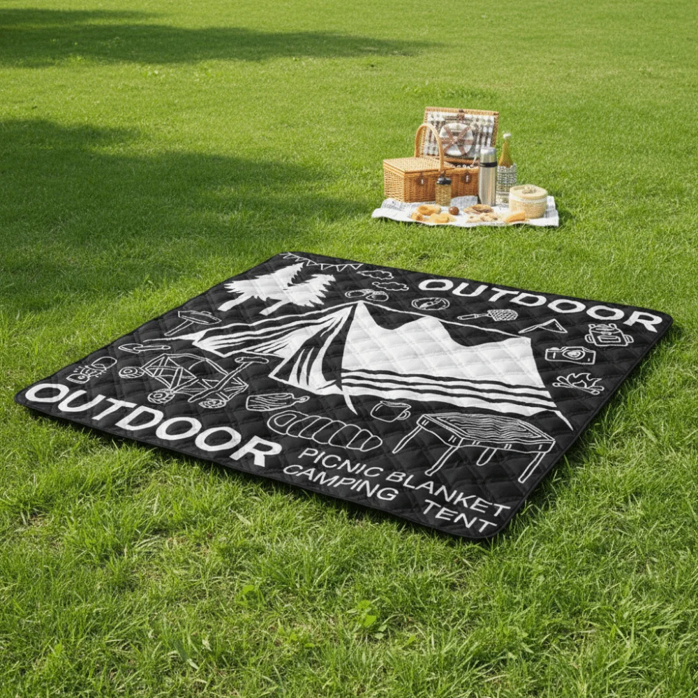 

Thickened Collapsible Outdoor Picnic Mat Waterproof Moisture-Proof Picnic Lawn Mat Durable Base 2m X 2m Size Camping Mat Beach