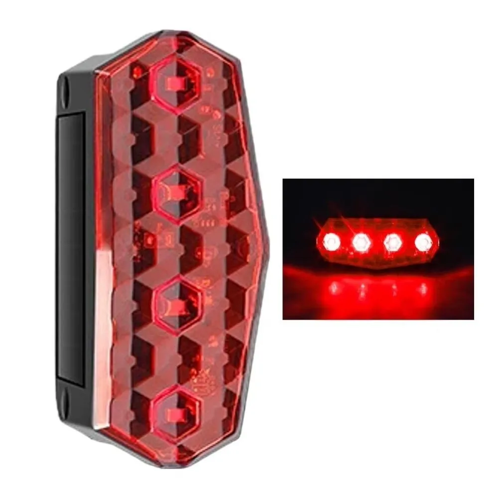 No Wiring Solar Side Marker Light Right Angle Smart Sensor Smart Warning Light Vibration Activated Waterproof Solar Warning Lamp