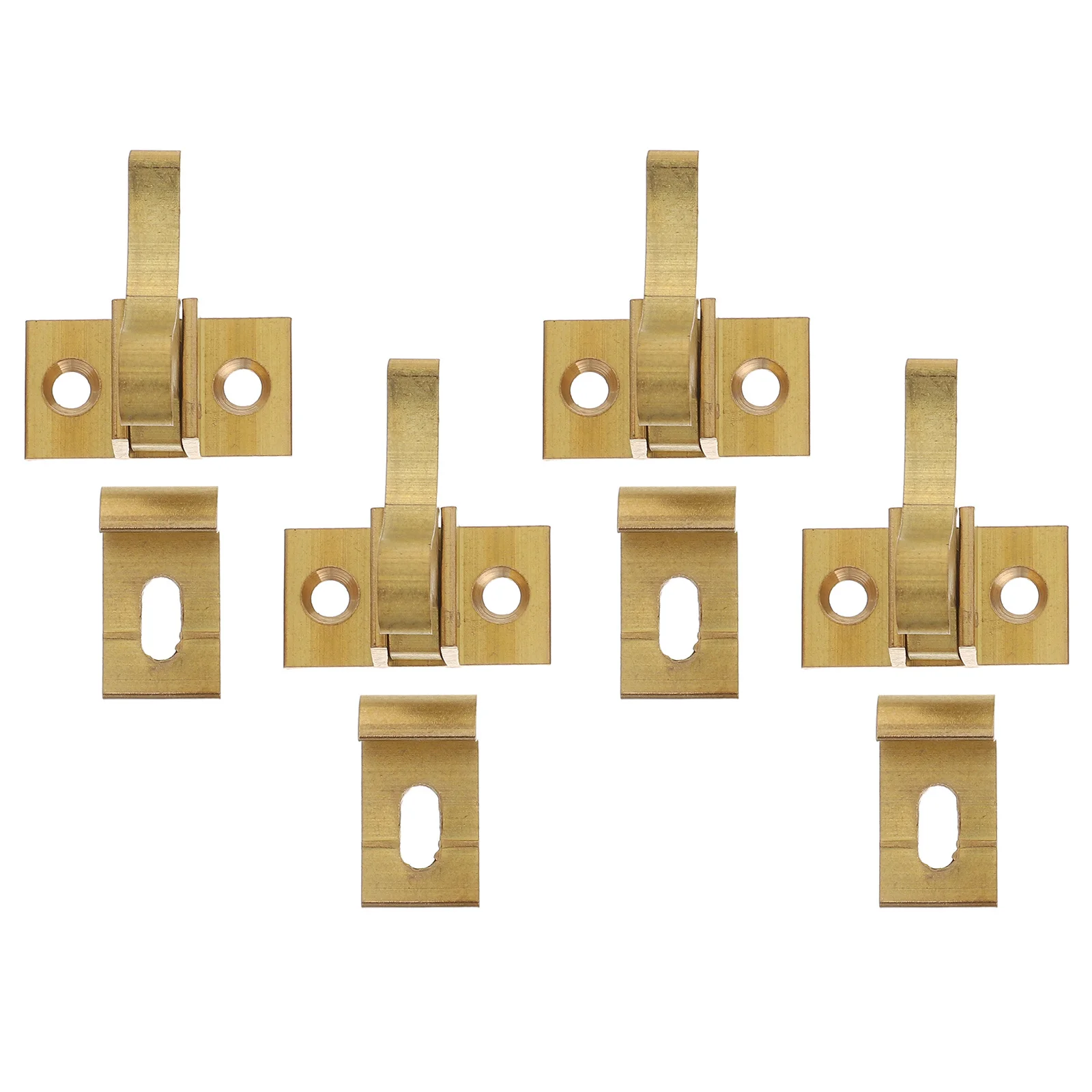 

4Pcs Brass Bird Shaped Spring Bolt Window Lock Anti-Theft Sliding Door Latch Heavy Duty Security Elbow Latch Window Catch