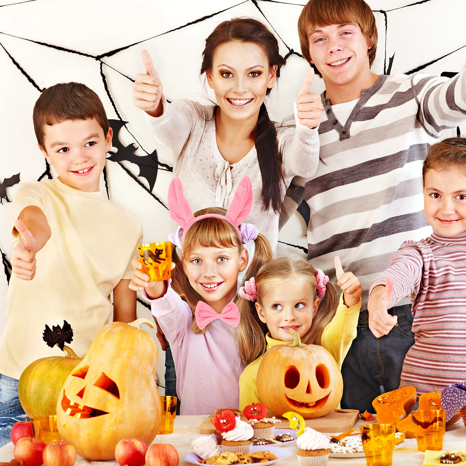 

1Set Halloween Headbands Animal Ears Soft Fabric Lightweight Costume Party Cosplay Hairband Cute Festive Accessory