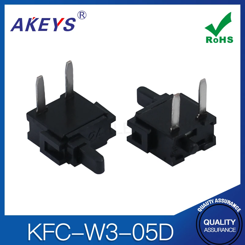 10pcs Kfc-w3-05d Limit switch HD-01 Two foot side plug flash door accessories micro detection connector button