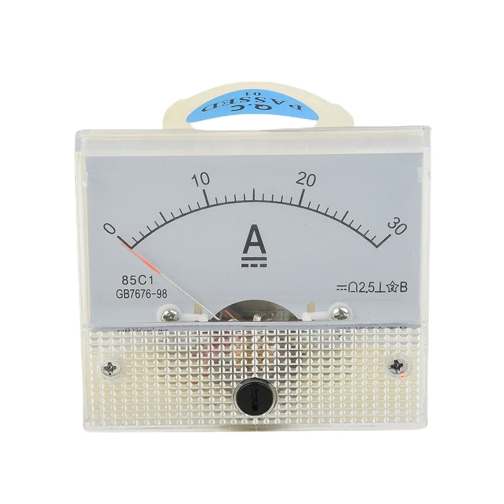 30A AMP Analog Ammeter Ammeter Panel Analog 1pcs 64*56mm Electronic Components Portable To Measure Electrical Current
