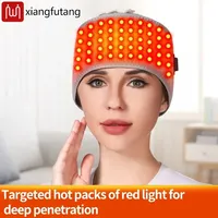Red Light Head Guard Band Women Men Heating Scarf Temperature Scarf 3 Gears Wrap Fleece Washable Electric Head Warmer