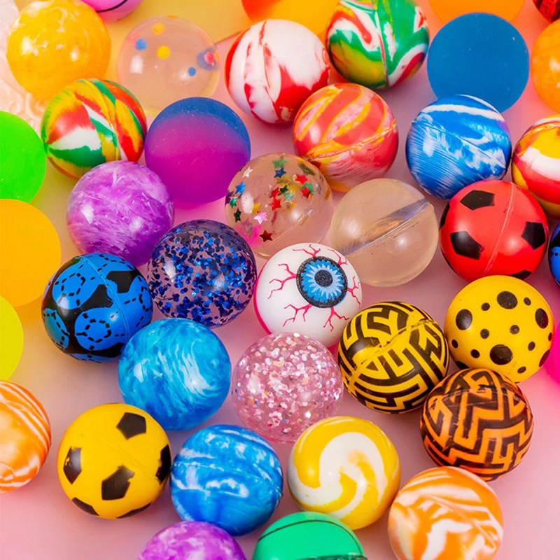 12 قطعة البيض الملتوي الصلبة كرة مرنة ترتد الكرة الصلبة لعبة الشارع الكرة الملونة مطاطا حفلة ضيف هدية سيليكون ترتد الكرة
