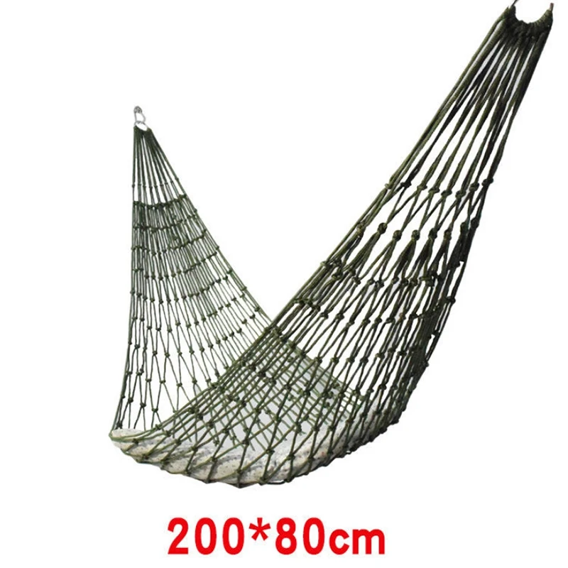 Nylon Hammock Portable Garden SwingHang Mesh Net Sleeping Bed Hamaca For Outdoor Travel Camping Mesh Camping Hammock Hamak